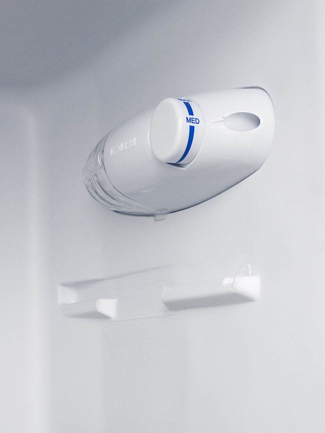 Two-door cycle defrost refrigerator-freezer in slim width and white finish